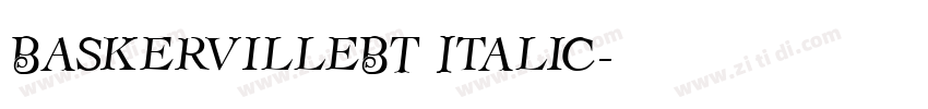 BaskervilleBT Italic字体转换 BaskervilleBT Italic字体转换